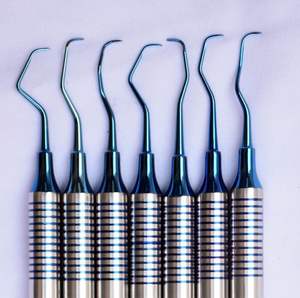 Juego de 6 Espátulas de Resina Compuesta Dental con Cabeza Recubierta de Titanio, Mango Grueso, para Restauración, Instrumento Dental - Product Image 3