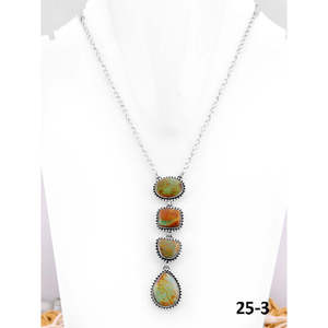 Collier géométrique en turquoise Royston et argent sterling d'inspiration sud-ouest - Product Image 4