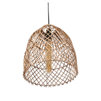 Nouveauté : Abat-jour de plafond en rotin naturel de haute qualité, artisanal et luxueux, accessoires d'éclairage en provenance du Vietnam