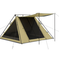 Tente de camping de luxe en toile de coton pour l'extérieur tente de luxe pour le salon nouveau design de tente de luxe de haute qualité pour le glamping