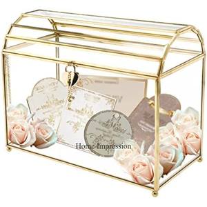 การ์ดของขวัญแต่งงานทำจากอะคริลิคกรอบทองชุบทองคุณภาพดี - Product Image 1