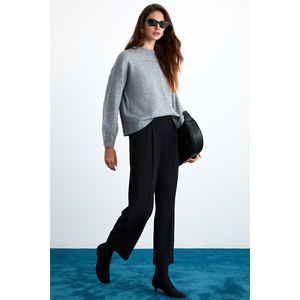 Pull en tricot épais à col rond en cachemire ultra doux, coupe ample pour femmes GRIMELANGE NANNA - Product Image 2