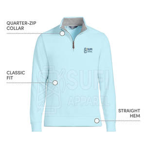 Sudadera de Invierno 100% Algodón, Transpirable, Cálida, Ligera, Cómoda, Fácil de Poner, con Cierre de Cremallera de un Cuarto, para Uso Casual Durante Todo el Año - Product Image 5