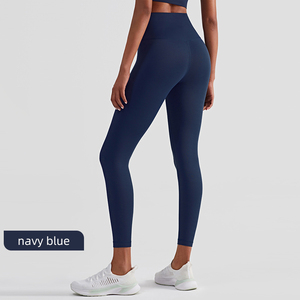 กางเกงโยคะฟิตเนสผู้หญิงรุ่นใหม่ ระบายอากาศได้ดี กระชับสะโพก เอวยืดหยุ่น ดีไซน์ไร้ตะเข็บ ผ้าหนังแนบเนื้อ สำหรับออกกำลังกายที่ยิม - Product Image 3
