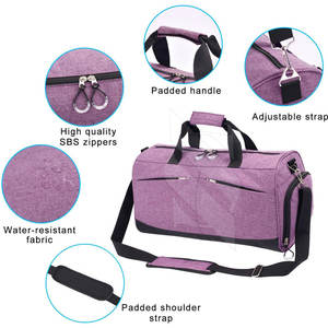 Sac de sport de grande capacité personnalisé de haute qualité étanche avec fermeture à glissière pour une utilisation en extérieur fabriqué au Pakistan - Product Image 2