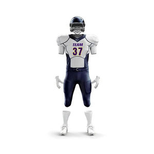 Vente en gros de vêtements de sport uniformes de football américain respirants à séchage rapide grande taille pas cher imprimé par sublimation - Product Image 1