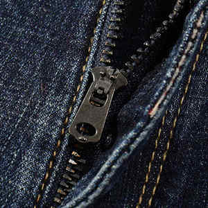 Pantalones Vaqueros de Mezclilla para Hombre, Corte Slim, Diseño Personalizado, Estilo Urbano, Transpirables, Lavado Claro, para Invierno - Product Image 5