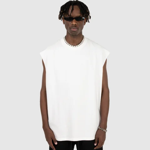 Summer Men's Thickened Thick Thread Tank Top Men Sports Tank Top Hip Hop <b>Slim</b> Fit Cotton Tank Top Ribbed - Product Image 5