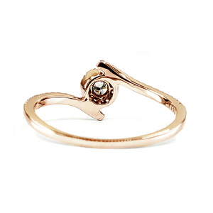 Bague classique en or rose massif 18 carats de qualité supérieure avec diamants naturels, bijoux OEM, cadeau pour femmes pour mariage ou fête - Product Image 3