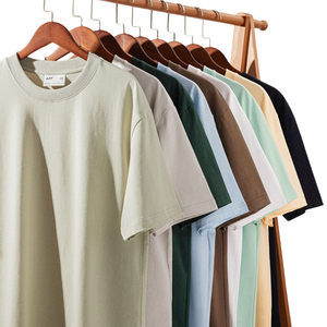 T-shirt à manches courtes surdimensionné en jersey 100% coton respirant et à séchage rapide, de haute qualité, avec logo personnalisé, pour homme, 180g - Product Image 1