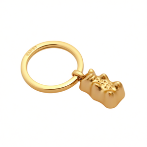 Portachiavi Personalizzato HARIBO Goldbr in Metallo, Gadget Personalizzabile in Colore Oro - Product Image 2