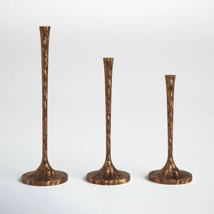 Trendy Design Aluminum <b>Taper</b> <b>Candle</b> <b>Holder</b> Gold Plated Handmade for Home & Christmas Tabletop Decor <b>Candle</b> <b>Taper</b> - Product Image 1