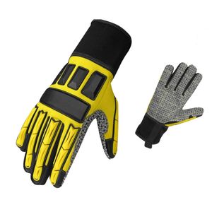 Vente en gros Gants de travail résistants antidérapants Gants de travail résistants aux gaz pétroliers TPR Gants de sécurité résistants aux chocs à pois - Product Image 2