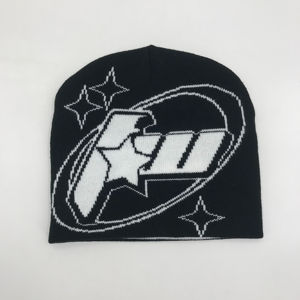 หมวกบีนนี่ถักผ้าแจ็คการ์ดใส่ได้ทั้งชายและหญิงสินค้ามาใหม่พร้อมโลโก้ที่กำหนดเอง - Product Image 3