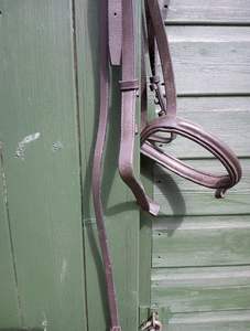 Fantaisie Cousu Grackle Plus Rênes, Bit HORSE BRIDLE DELUXE ANATOMIC LEATHER - Product Image 5