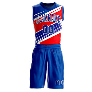 Uniformes de basketball personnalisés en polyester respirant à séchage rapide, imprimés par transfert thermique, pour adultes, avec logo sportif premium, pour l'été - Product Image 2