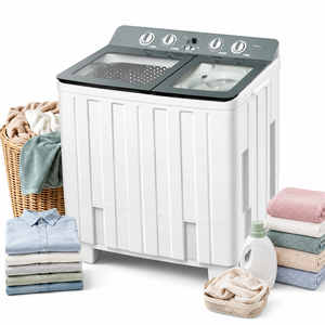 <span class=keywords><strong>Lave</strong></span>-<span class=keywords><strong>linge</strong></span> double cuve haute efficacité 12KG 18KG, machine à laver et essorer, appareil ménager pour usage familial – Meilleure vente - Product Image 1