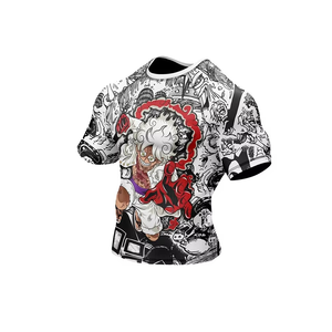 Professional BJJ Rashguard Short Sleeve <b>Compression</b> <b>Shirt</b> Brazilian Jiu Jitsu MMA Grappling Training Wear Chess Belt Design - Product Image 5