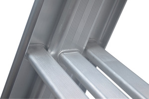 Anti-Slip Aluminum Alloy Modern Step <b>Ladder</b> with Wide <b>Platform</b> for Apartment and Home Maintenance - Product Image 1