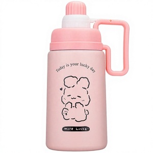 Bouteille d'eau isotherme SJ-W1601 pour les élèves et les enfants, 17 oz, double paroi en acier inoxydable, anti-fuite, portable, sport - Product Image 2