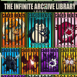 Vente en gros d'impressions d'art anime vintage A5, série Infinite Archive Library, décoration murale pour salle de jeux, collection d'art de monstres de style <span class=keywords><strong>manga</strong></span> - Product Image 3