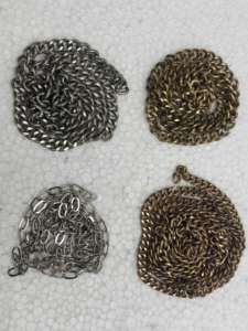 โซ่โลหะผสมสังกะสีดิบจำนวนมากหลากหลายแบบสำเร็จรูปสำหรับทำเครื่องประดับผู้หญิงระดับไฮเอนด์ ของขวัญ ขายส่งตามความต้องการ - Product Image 3