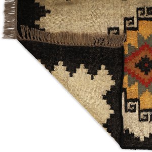 พรม kilim ทอมือพรมขนสัตว์ถักปอกระเจาโบฮีเมียนโบฮีเมียนพรมออกแบบได้ตามต้องการรูปทรงเรขาคณิตซักได้ปรับสีได้ - Product Image 1