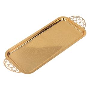 Bandeja de Servicio de Diseño Art Deco de Metal Resistente con Patrón Floral para Uso Diario, Multiusos, Catering, Hoteles y Banquetes - Product Image 4