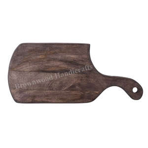 Tabla de cortar de madera de mango de 22mm de espesor personalizada con diseño único de alta calidad hecha a mano para cortar en cocina o restaurantes - Product Image 1