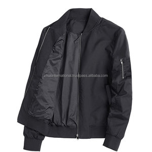 Manteau quotidien léger personnalisé de haute qualité pour homme, confortable, veste bombardier, gris foncé - Product Image 2