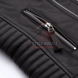Chaqueta de cuero de primera calidad, cómoda y transpirable para hombre, ideal para la venta en línea. - Product Image 5