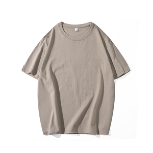 OEM Custom Multiple Colors Unisex Short Sleeve Casual T Shirt Loose Fit Men's Crew Neck Cotton Plain T Shirt - Product Image 4