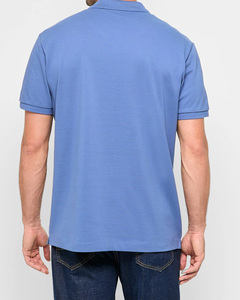 เสื้อโปโลสำหรับผู้ชายสไตล์ไม่ซ้ำใครเสื้อกอล์ฟปักลายสีพื้นเสื้อโปโล - Product Image 2