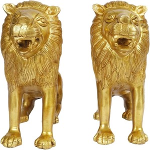 2ชิ้นสีทอง8นิ้วทองเหลืองรูปสิงโตสำหรับตกแต่งบ้านสำหรับวันเกิดอีสเตอร์งานเฉลิมฉลองครบรอบวันแต่งงาน - Product Image 5