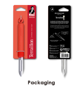 Red Stainless <b>steel</b> <b>silicone</b> Access Peeler PN14052 - Product Image 5