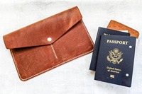 Pochette élégante pour femme en cuir véritable de haute qualité, personnalisable, design classique/moderne/antique, pour soirée formelle