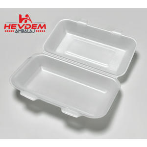 Contenedor de Alimentos Desechable Ecológico de PVC Rectangular con Tapa para Restaurante, Comida para Llevar, Picnic, Fiesta, 200 Piezas - Product Image 2