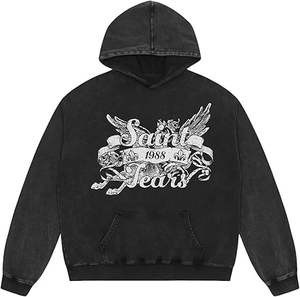 เสื้อฮู้ดดี้ทรงหลวมขนาดใหญ่ แฟชั่น ทันสมัย ไม่มีฮู้ด ผ้าฟลีซ พิมพ์โลโก้ตามสั่ง ปักลาย ซิลค์สกรีน รีดร้อน - Product Image 3