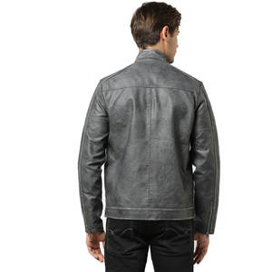 Veste en cuir d'hiver pour homme sur mesure, très populaire, de haute qualité, service OEM, col montant, écologique, séchage rapide, vêtements d'extérieur - Product Image 2