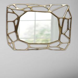 Miroir mural impressionnant pour maison, hôtel, salle de bain, couleur dorée, miroir mural moderne, miroir mural rond, meilleurs miroirs muraux de chambre - Product Image 4