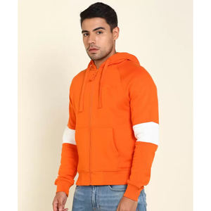 2025 gros pas cher hiver polaire à capuche manteau Logo personnalisé hommes fermeture éclair à capuche automne décontracté ample hommes grande taille veste à capuche - Product Image 2