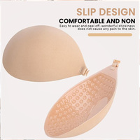 Vente en gros Été Respirant Sans Couture Sans Bretelles Silicone Coupe Poitrine Patch Brosse Avant Invisible Intime Bande Perlé Techniques