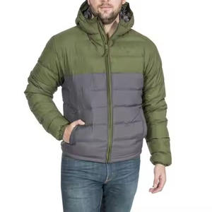 Dernière veste matelassée de haute qualité Veste matelassée en duvet Veste matelassée personnalisée de fabricant professionnel avec capuche Manteaux noirs - Product Image 3