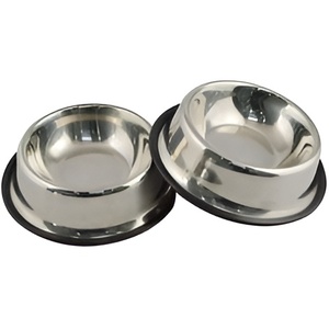 Best Selling Double Dinner Pet Bowl Steel Wire <b>Stand</b> Polished Metal Pet <b>Food</b> Feeding Bowl for <b>Dogs</b> Wholesale Price - Product Image 1