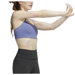 Sujetador deportivo personalizado de lavanda con tirantes para mujer, top corto de yoga de secado rápido y transpirable, camiseta sin mangas para gimnasio y fitness, venta al por mayor 2026 - Product Image 3