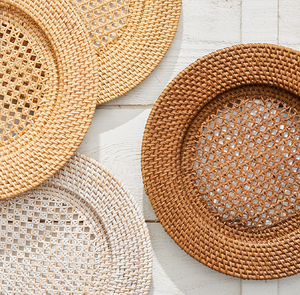 Decorative Rattan Placemat Charger Natural <b>Woven</b> <b>Coaster</b> Plate Liner Wholesaler Table Dinner Placemats Vietnamese Supplier - Product Image 3