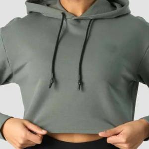 Sudadera con capucha recortada con cremallera para mujer con estilo, cómoda y de moda, ideal para salidas informales y capas, la última gran oferta - Product Image 2