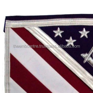 ผ้ากันเปื้อนพิธีกรรมเมสันคุณภาพดี สายสะพายคอแบบสั่งทำ ปลอกคอปักลาย อุปกรณ์พิธีกรรม ผู้ผลิตขายส่ง - Product Image 4