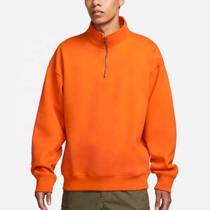 2026 Arrival Customized <b>Half</b> <b>Zip</b> <b>Sweatshirts</b> Made in Factory Pure Cotton Blended Top Quality <b>Half</b> <b>Zip</b> <b>Sweatshirts</b> for Adults - Product Image 4
