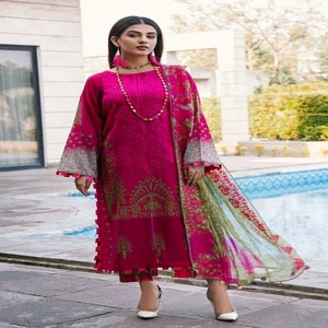 Salwar Kameez de Alta Calidad con Bordado Asiático, Ropa de Boda India y Pakistaní, Venta al Por Mayor - Product Image 5
